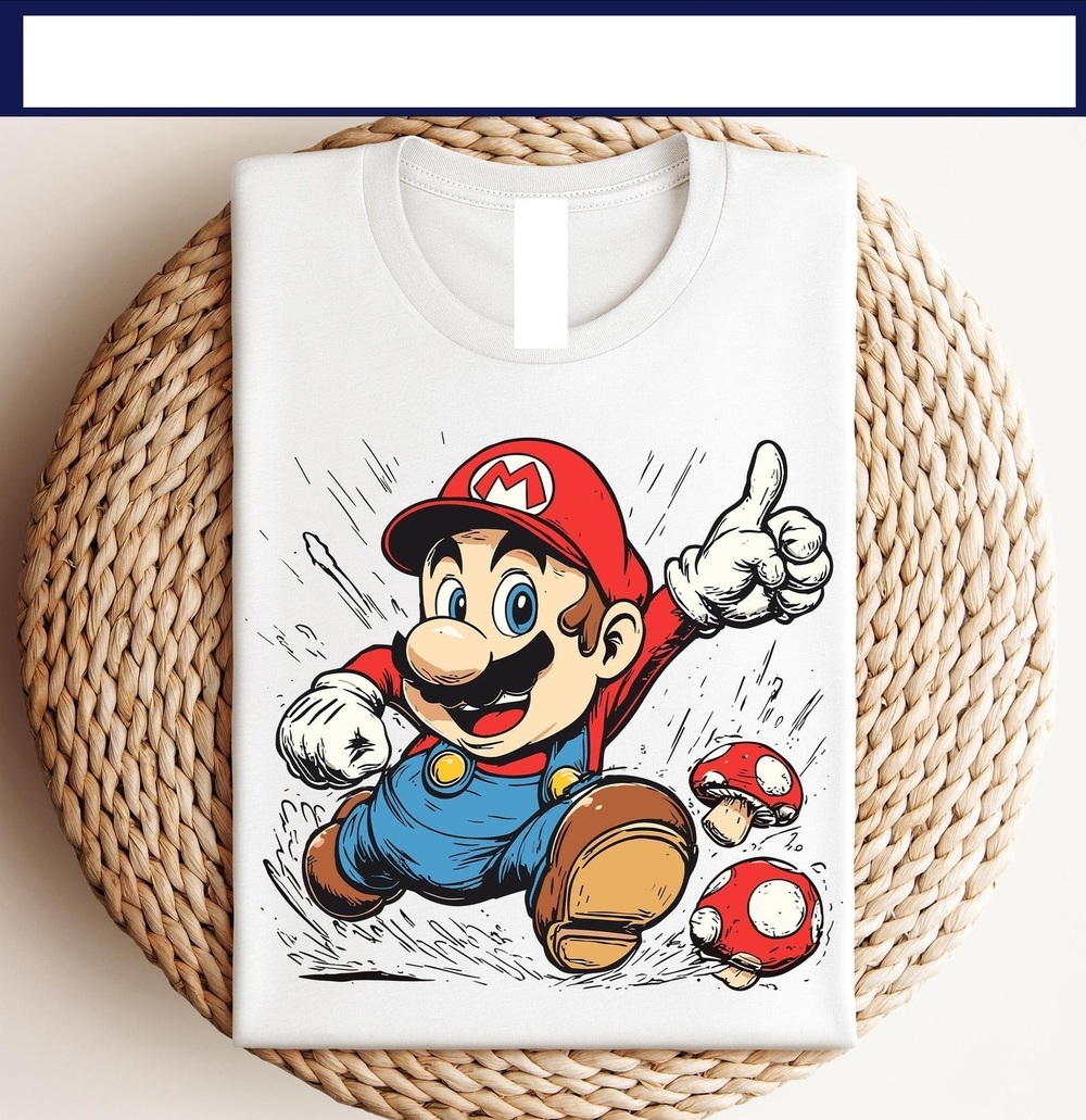 Super Mario White Tshirt